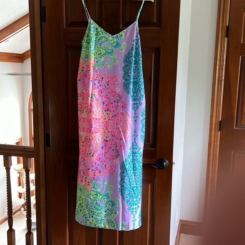 Lilly Pulitzer Silk Slip Dress Medium